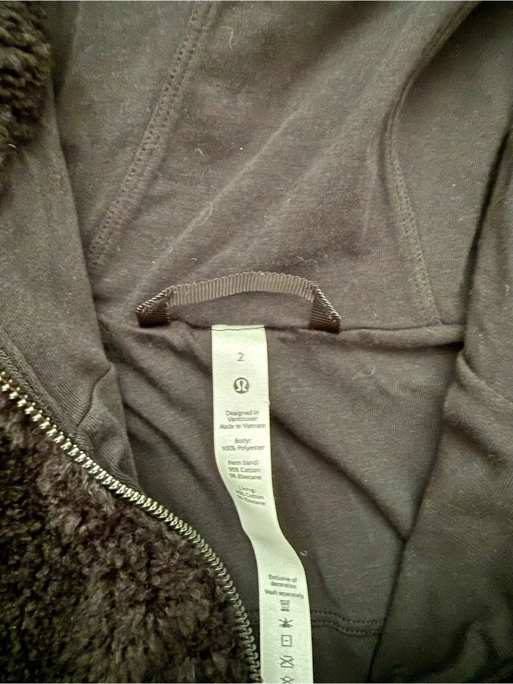 Lululemon Textured Fleece 1/2 zip